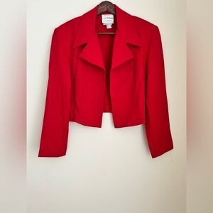 VINTAGE 80s Union Label Cropped Blazer Jacket